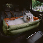 Cama Acolchada Ajustable de Coche para Perros - Solid Color