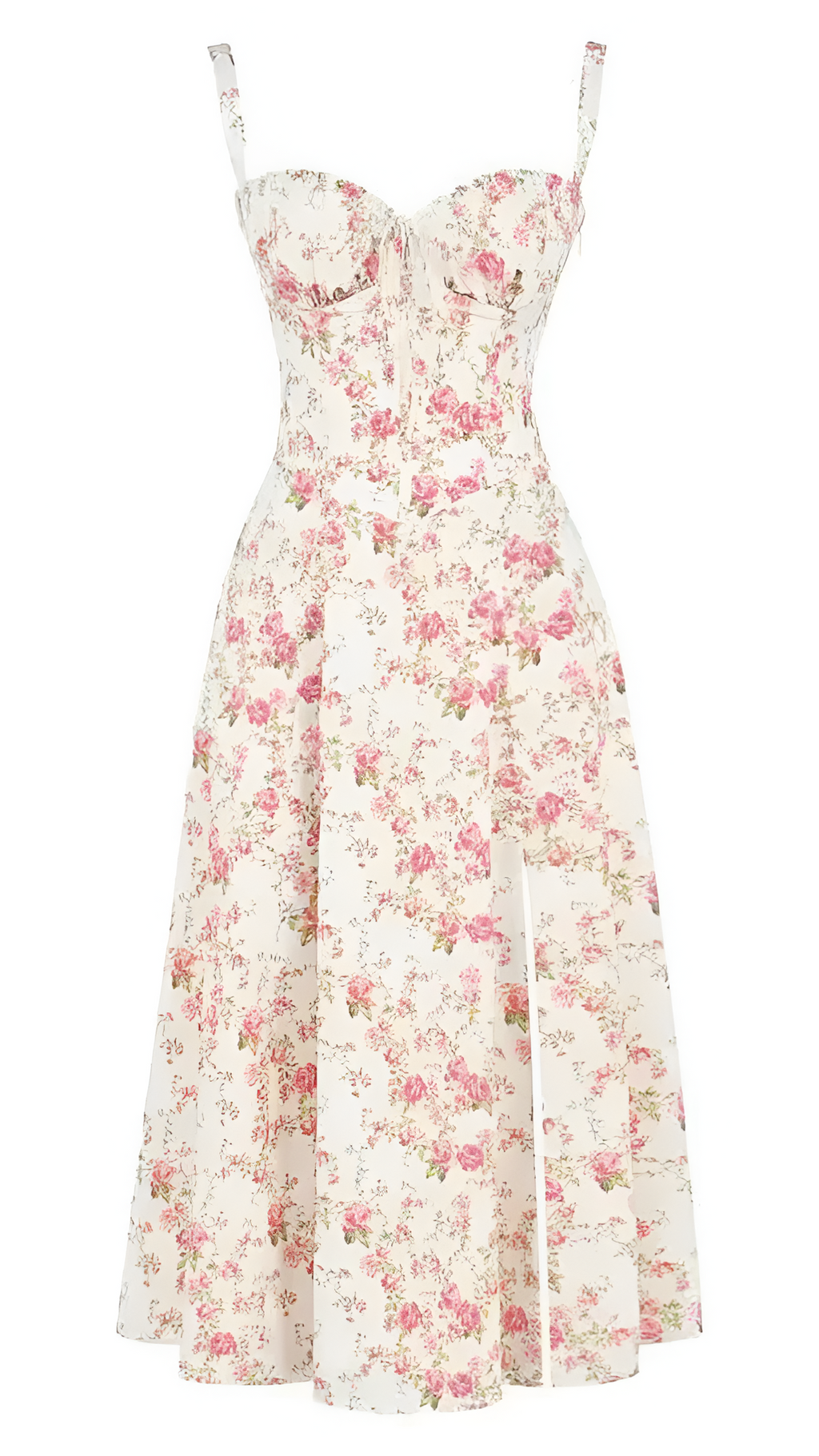 Vestido Midi Corte Línea A Para Mujer - Fiesta De Primavera En El Jardín