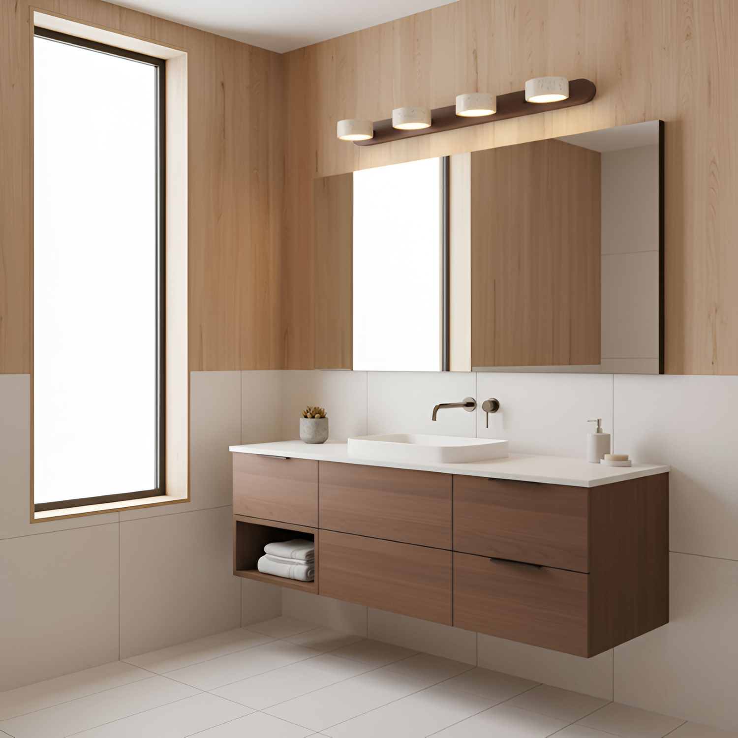 Lámpara de Pared Travertine Minimalista - Ajustable