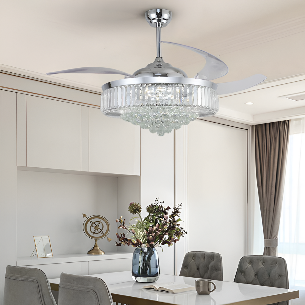Ventilador de Techo con Cristal Moderno - Pulido