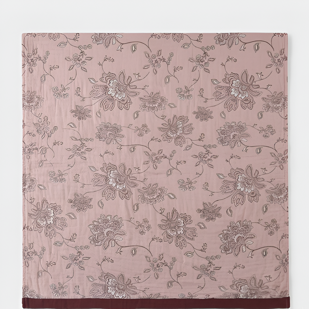 Manta reversible floral - Algodón