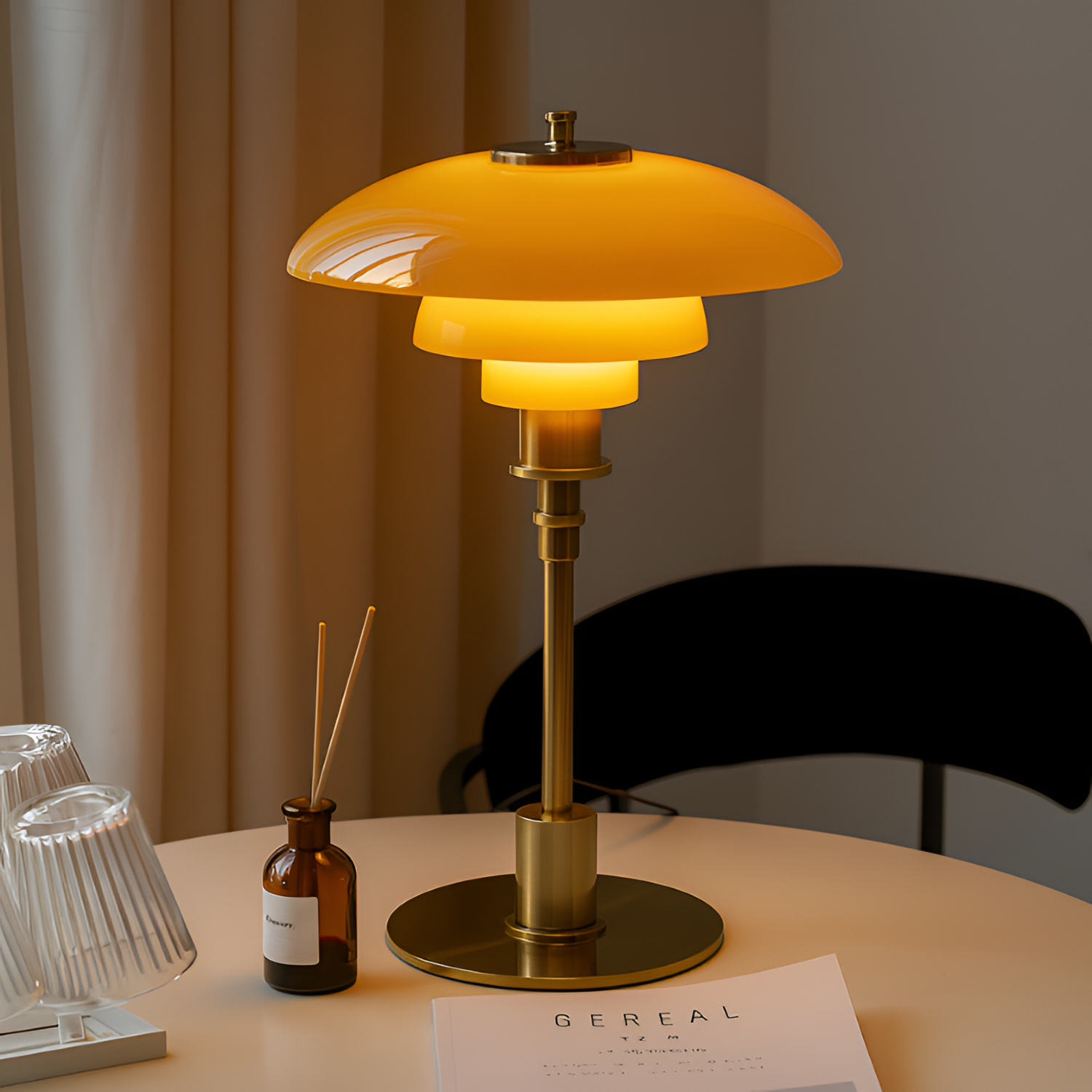 Lámpara de Mesa Modernista - Iluminación Ambiental para Salón