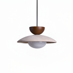 Lámpara Colgante de Travertino Minimalista - Geométrica