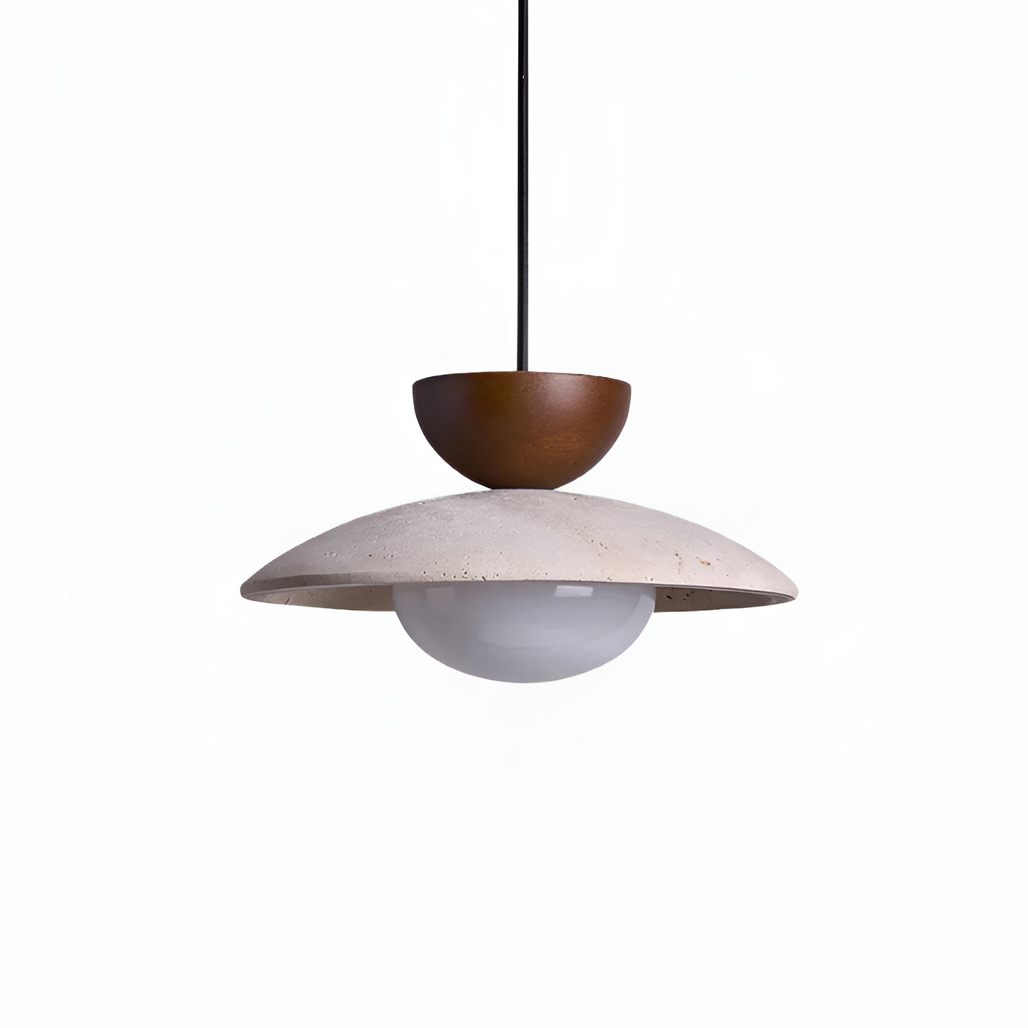 Lámpara Colgante de Travertino Minimalista - Geométrica