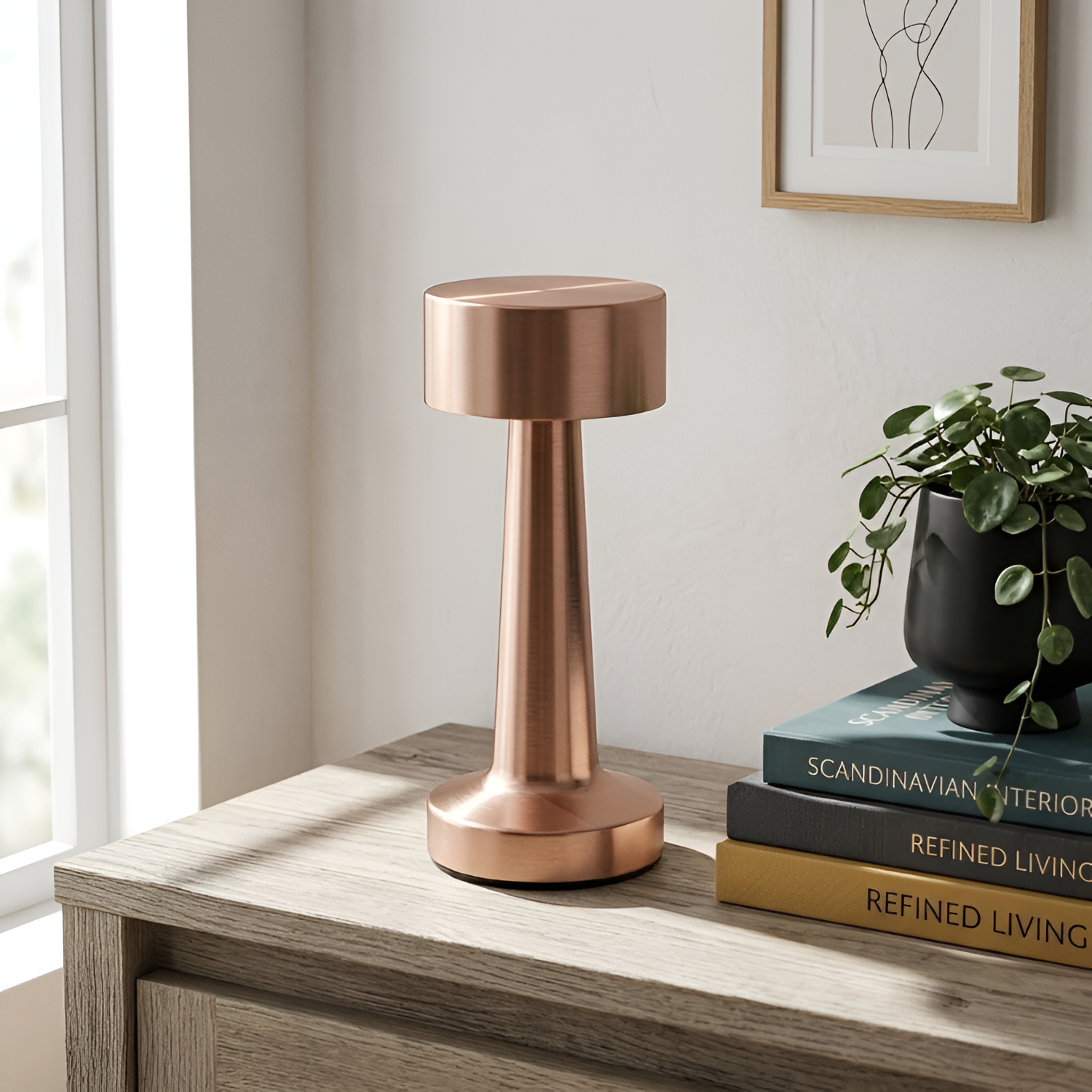 Lámpara de Escritorio LED Portátil – Lámpara de Aluminio Recargable