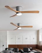 Ventilador De Techo Moderno De Madera - LED Integrado