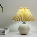 Lámpara Mesa Cerámica Minimalista - Plisada