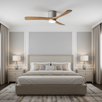Ventilador De Techo Moderno De Madera - LED Integrado