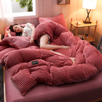 Juego de ropa de cama con textura acanalada - Extragrande