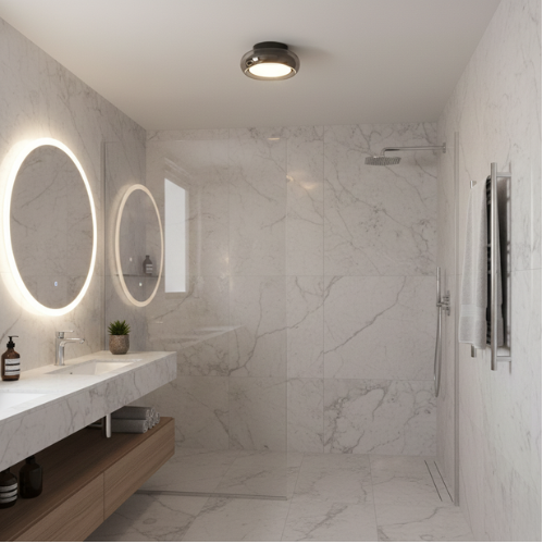 Lámpara de techo empotrada de cristal | Retro