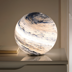 Lámpara de Mesa Celestial de Vidrio Soplado - Cableada