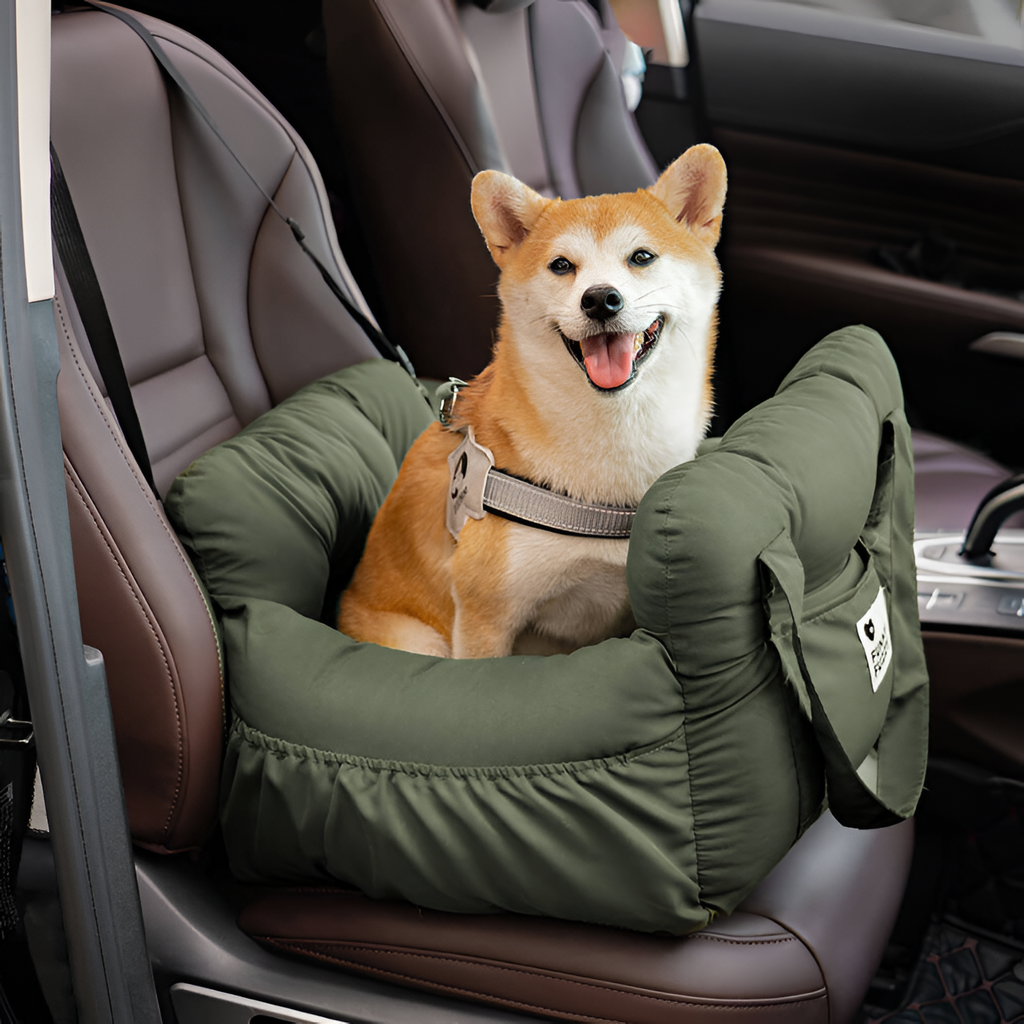 Asiento Elevador Portátil de Cuadros para Mascota - Cama de Viaje