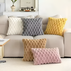 Funda de Cojín con Textura Relieve - Decoración de Hogar