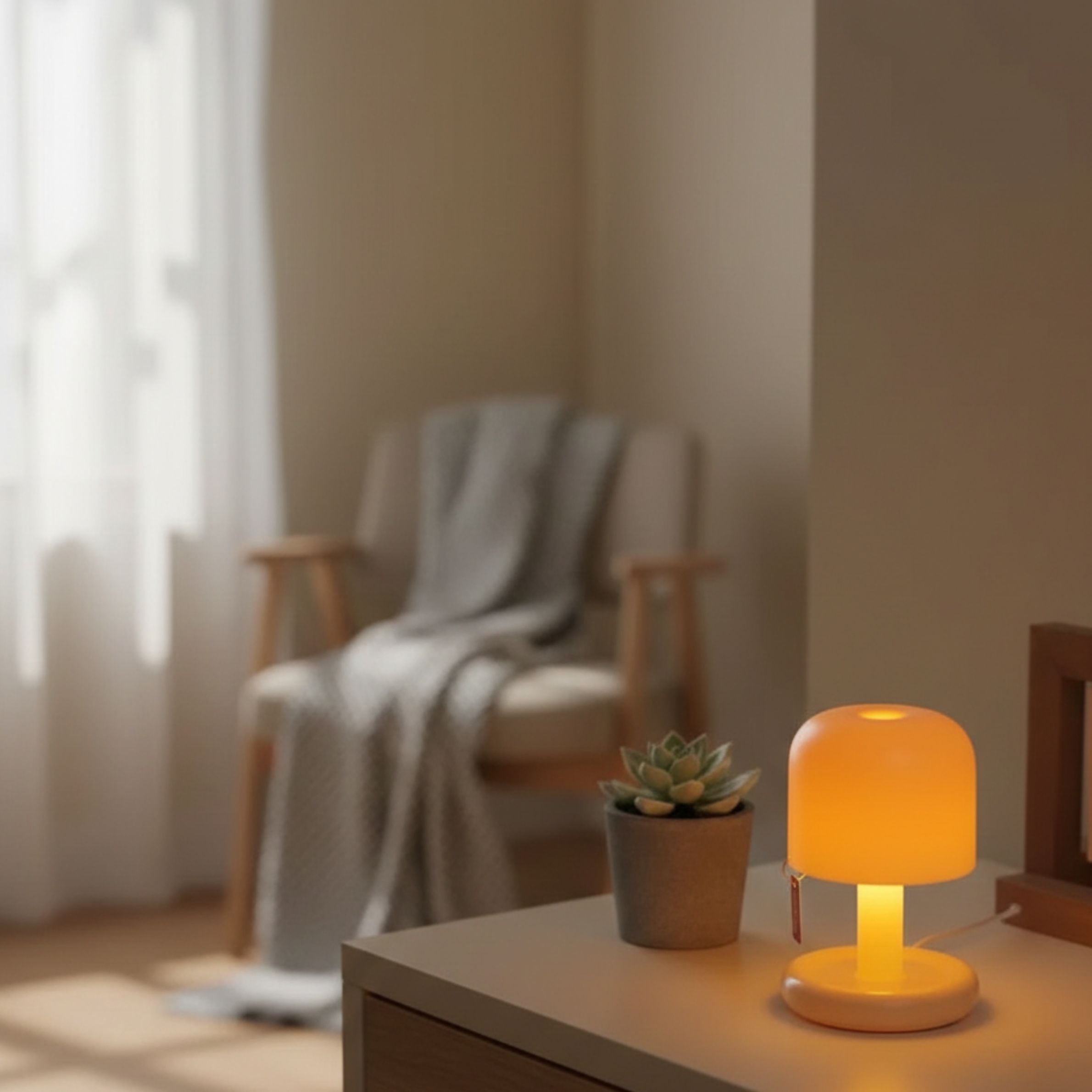 Lámpara de Mesa Mini Mushroom – Lámpara Portátil LED