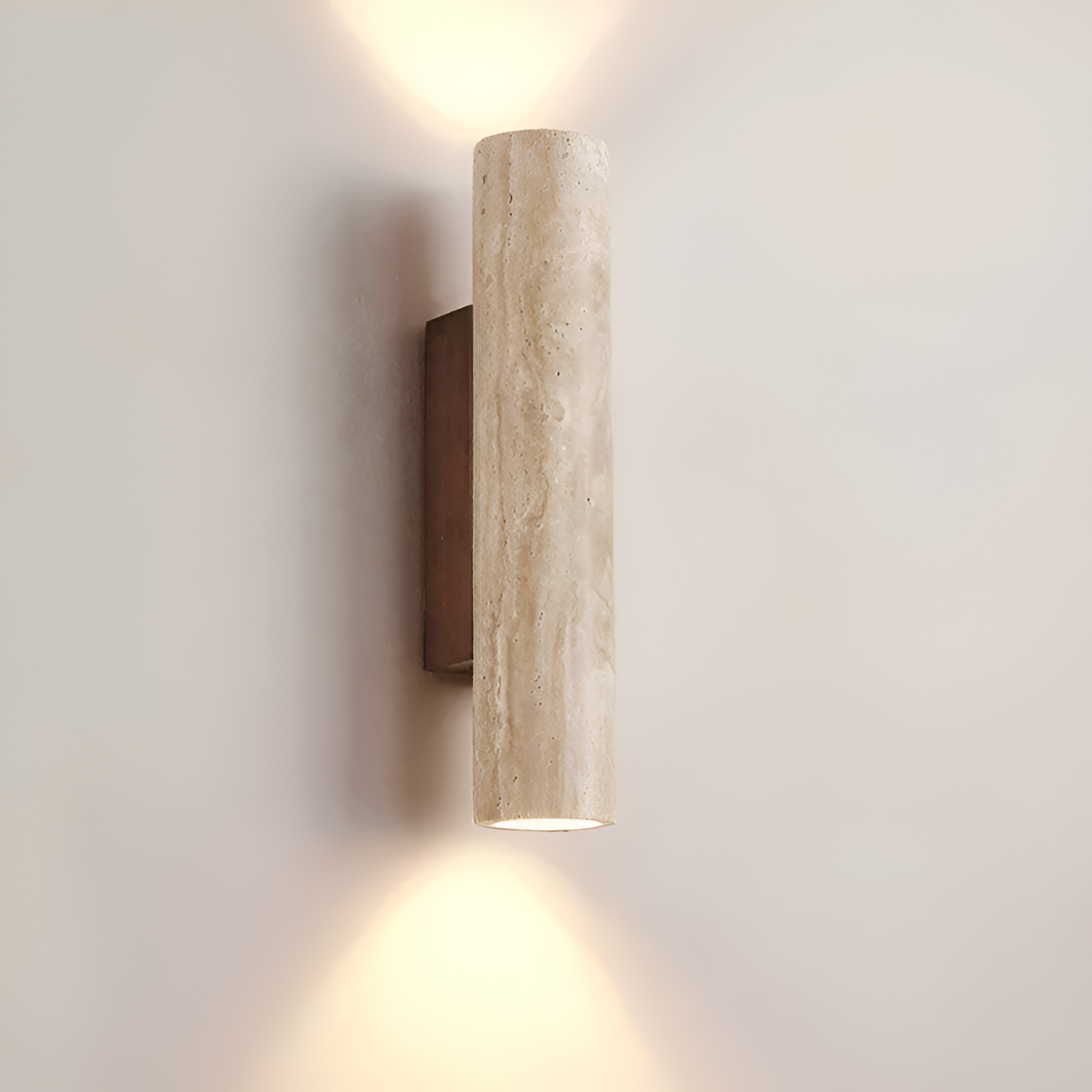 Aplique Travertino Minimalista - Luz Ambiental