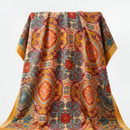 Colcha bohemia con estampado de cachemira - Edredón