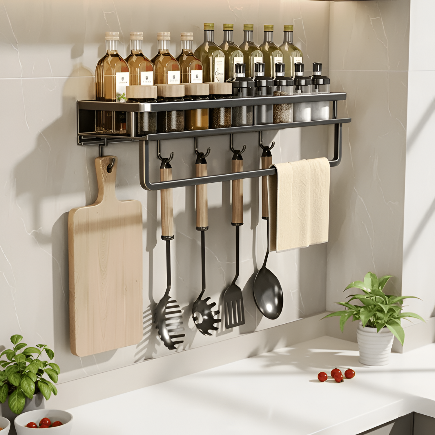 Estante Organizador De Pared Minimalista - Ranurado