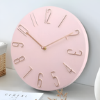 Reloj de Pared Minimalista de Números de Alambre - Silencioso