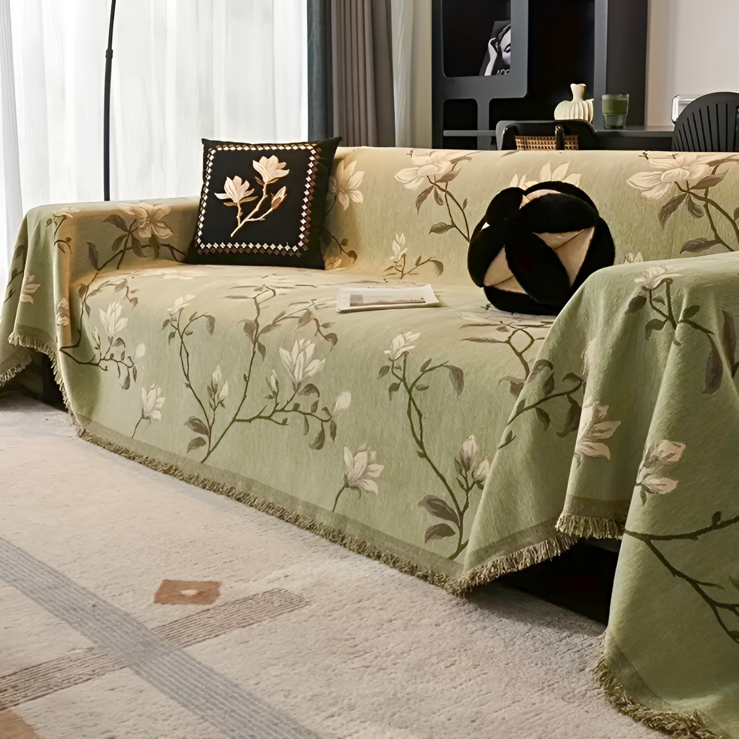 Funda De Sofá Floral Vintage - Decoración Salón