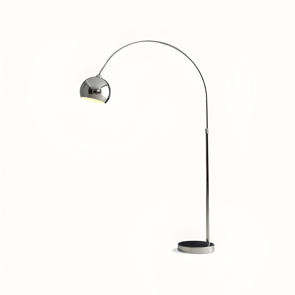 Lámpara de Pie de Arco Angulada Minimalista - Ajustable