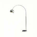 Lámpara de Pie de Arco Angulada Minimalista - Ajustable