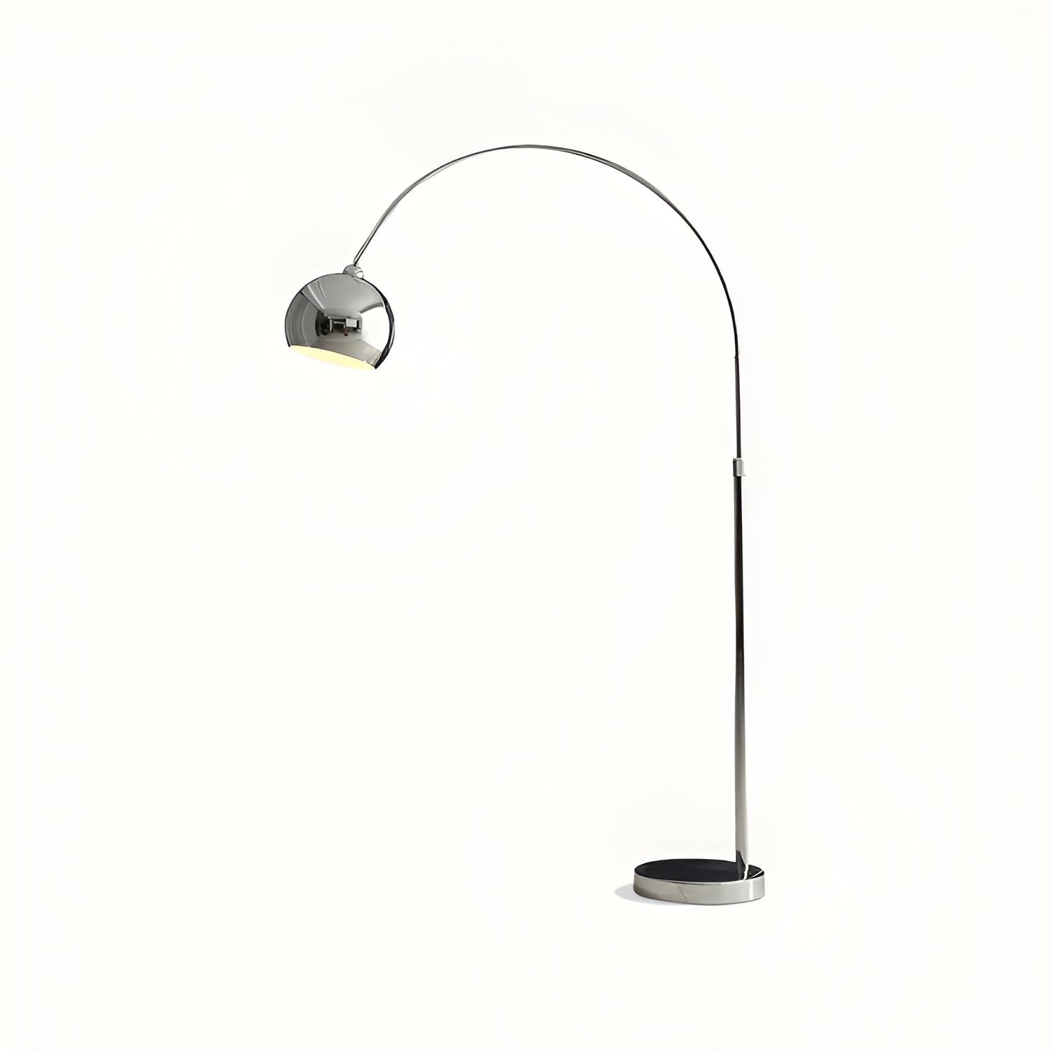Lámpara de Pie de Arco Angulada Minimalista - Ajustable