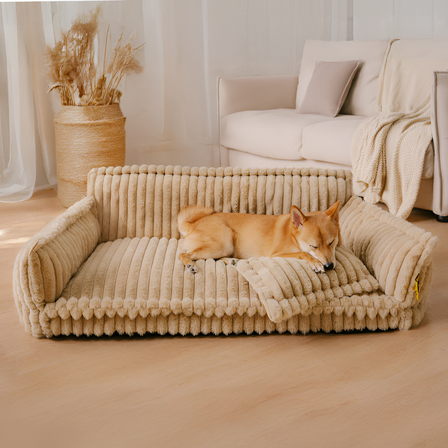 Sofá Convertible de Pana para Mascotas