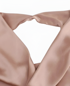 Vestido Largo de Cuello Halter y Cuello Volcado para Mujer - Invitada de Boda