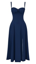 Vestido Midi Corte Línea A Para Mujer - Fiesta De Primavera En El Jardín