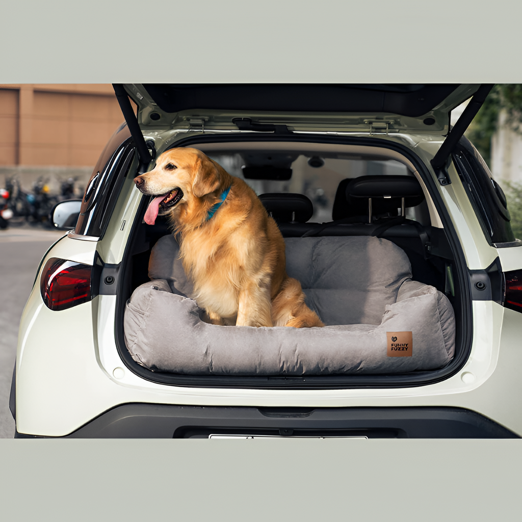 Cama de Coche para Perros de Cojín Sólido - Funcional