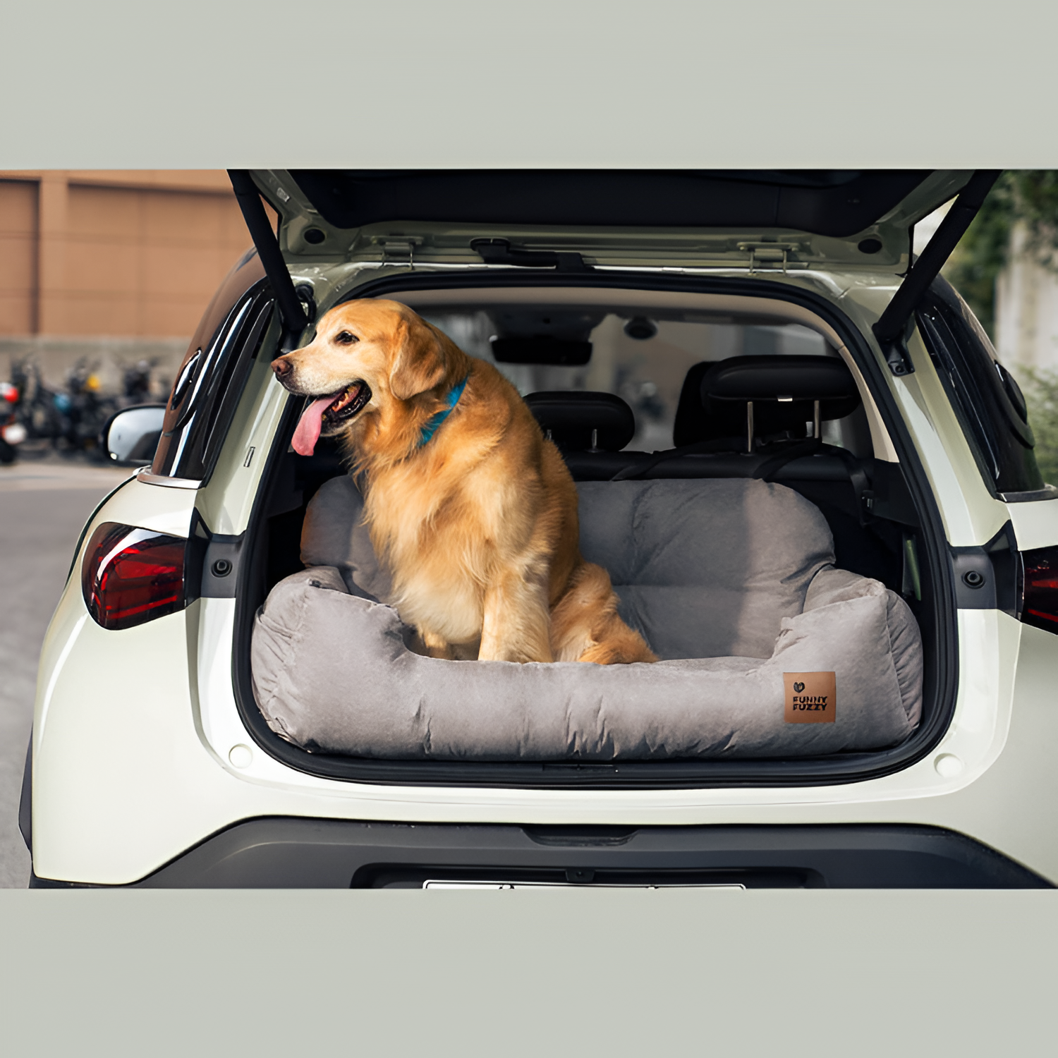 Cama de Coche para Perros de Cojín Sólido - Funcional