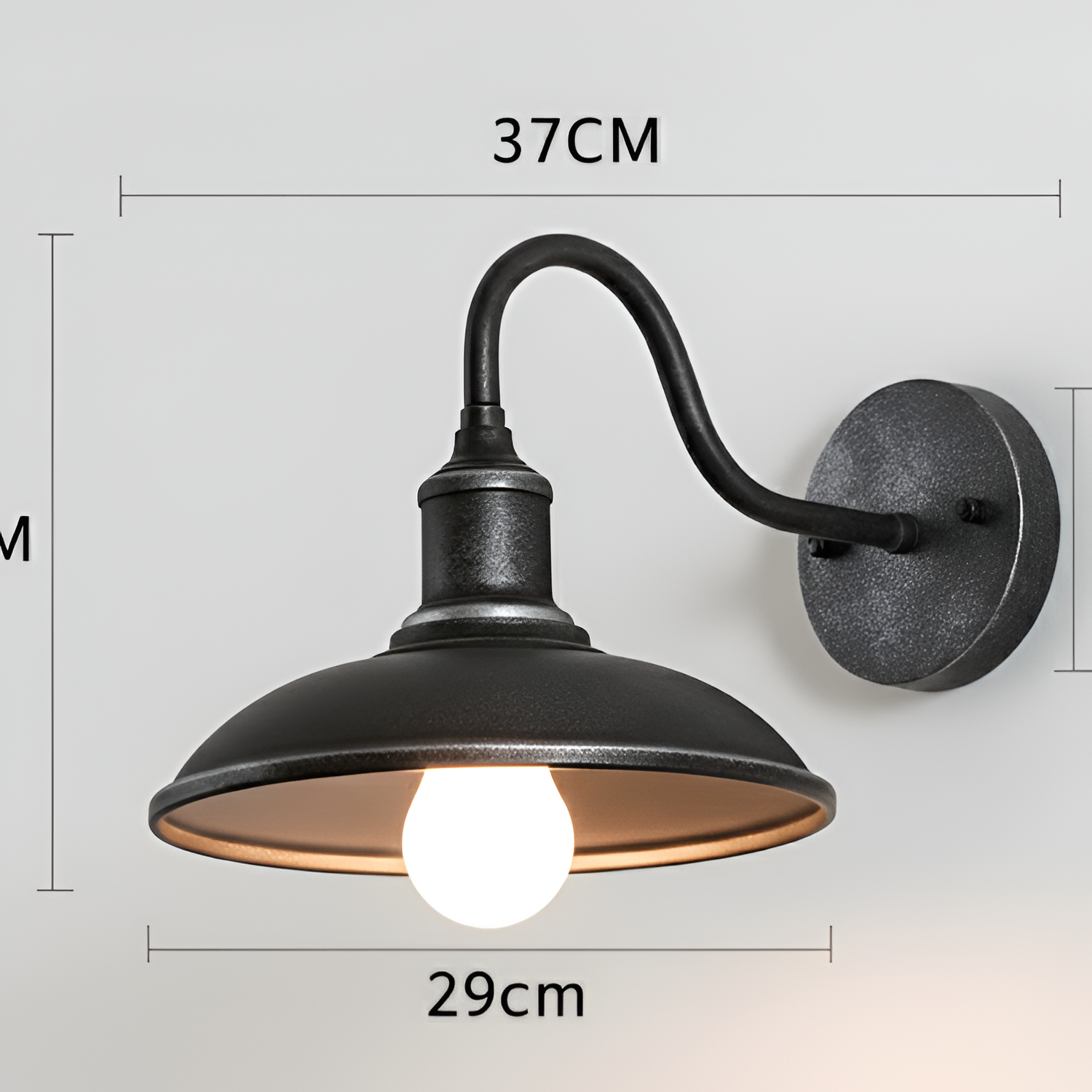 Aplique de Pared Industrial - Vintage