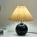 Lámpara Mesa Cerámica Minimalista - Plisada