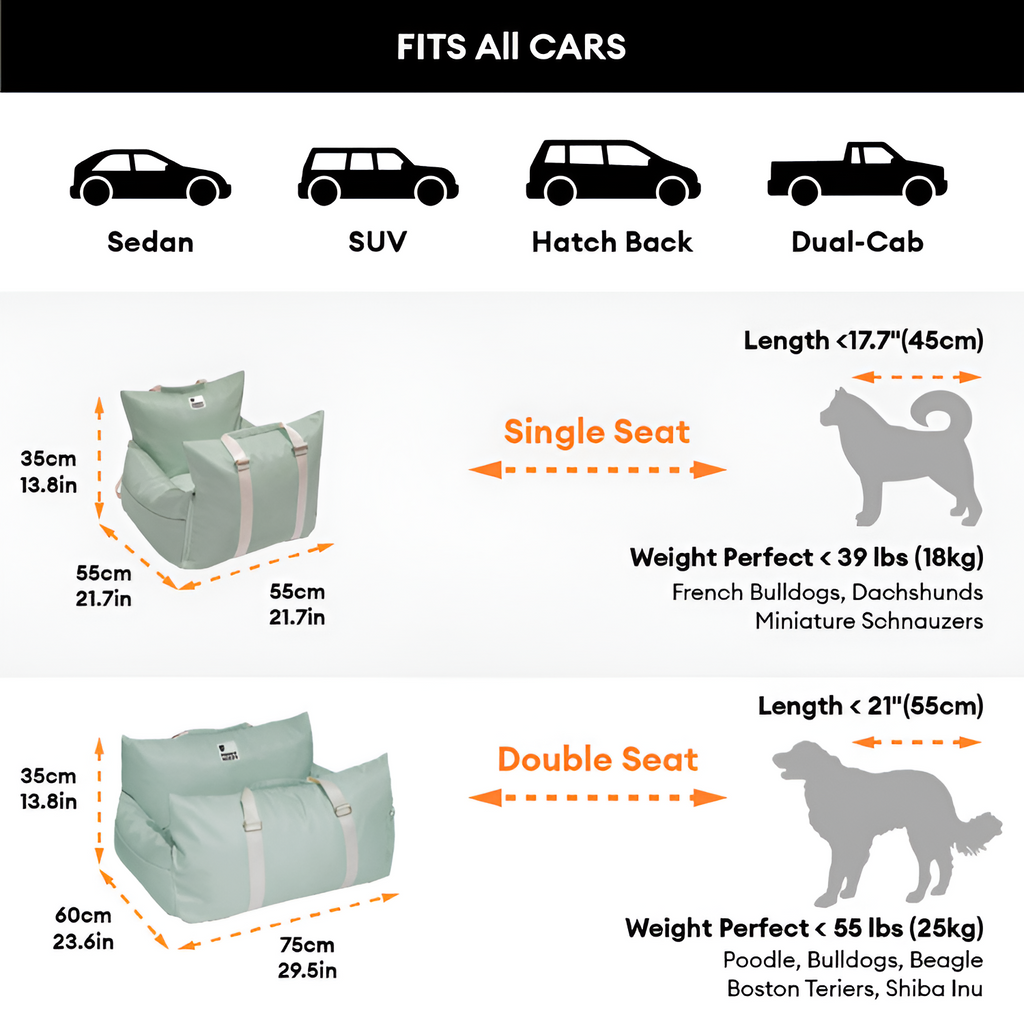 Cojín Acolchado Monocromático para Asiento - Ajustable