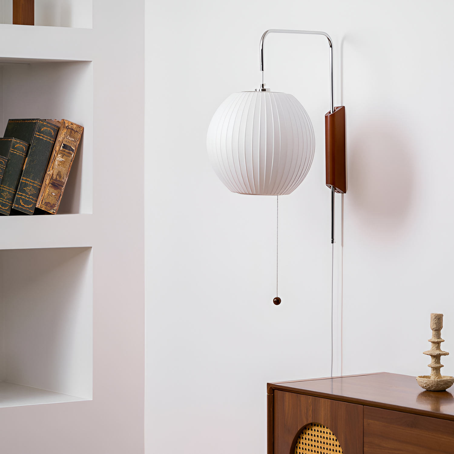 Aplique Pared Minimalista Mid-Century - Brazo Móvil