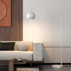 Lámpara de Pie de Arco Angulada Minimalista - Ajustable