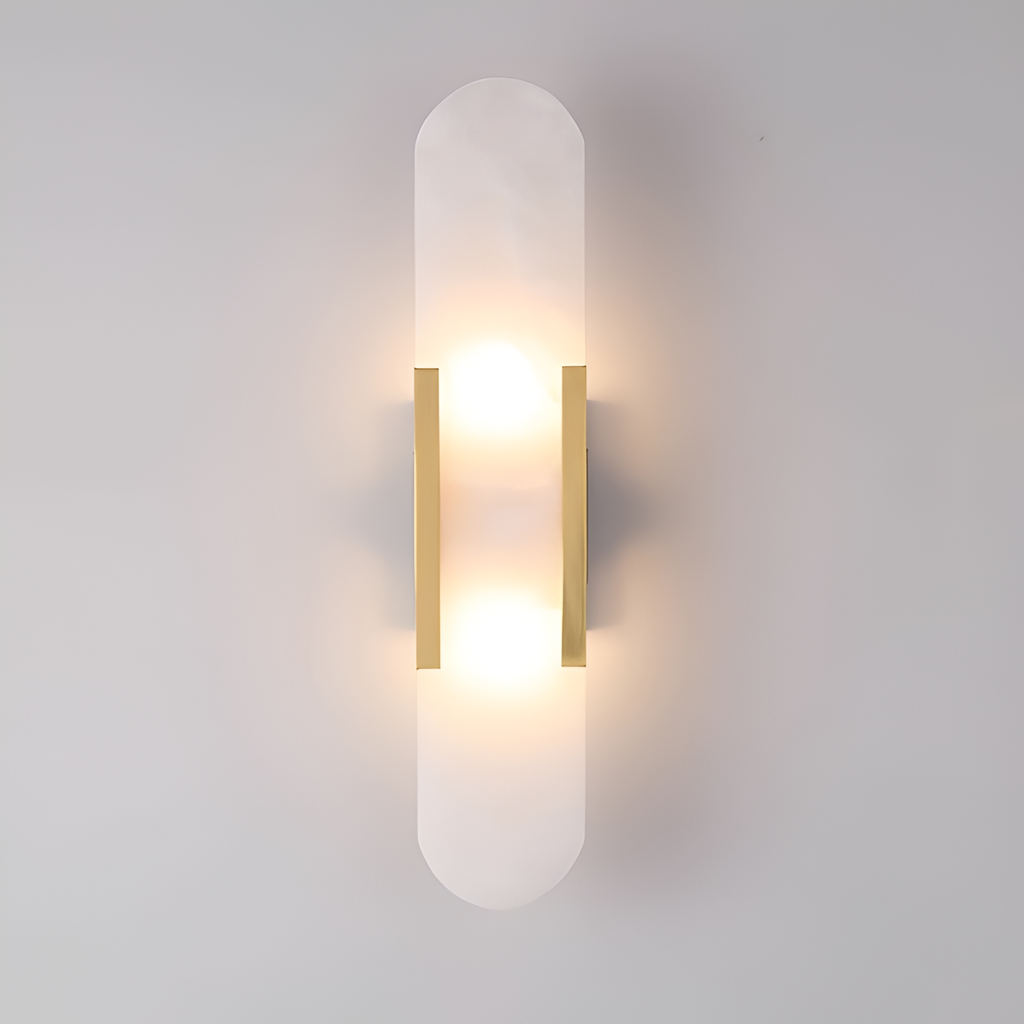 Aplique de Pared Alargado Minimalista - Alabastro
