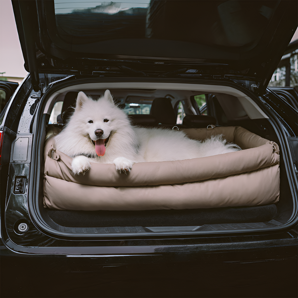 Cama Acolchada Ajustable de Coche para Perros - Solid Color