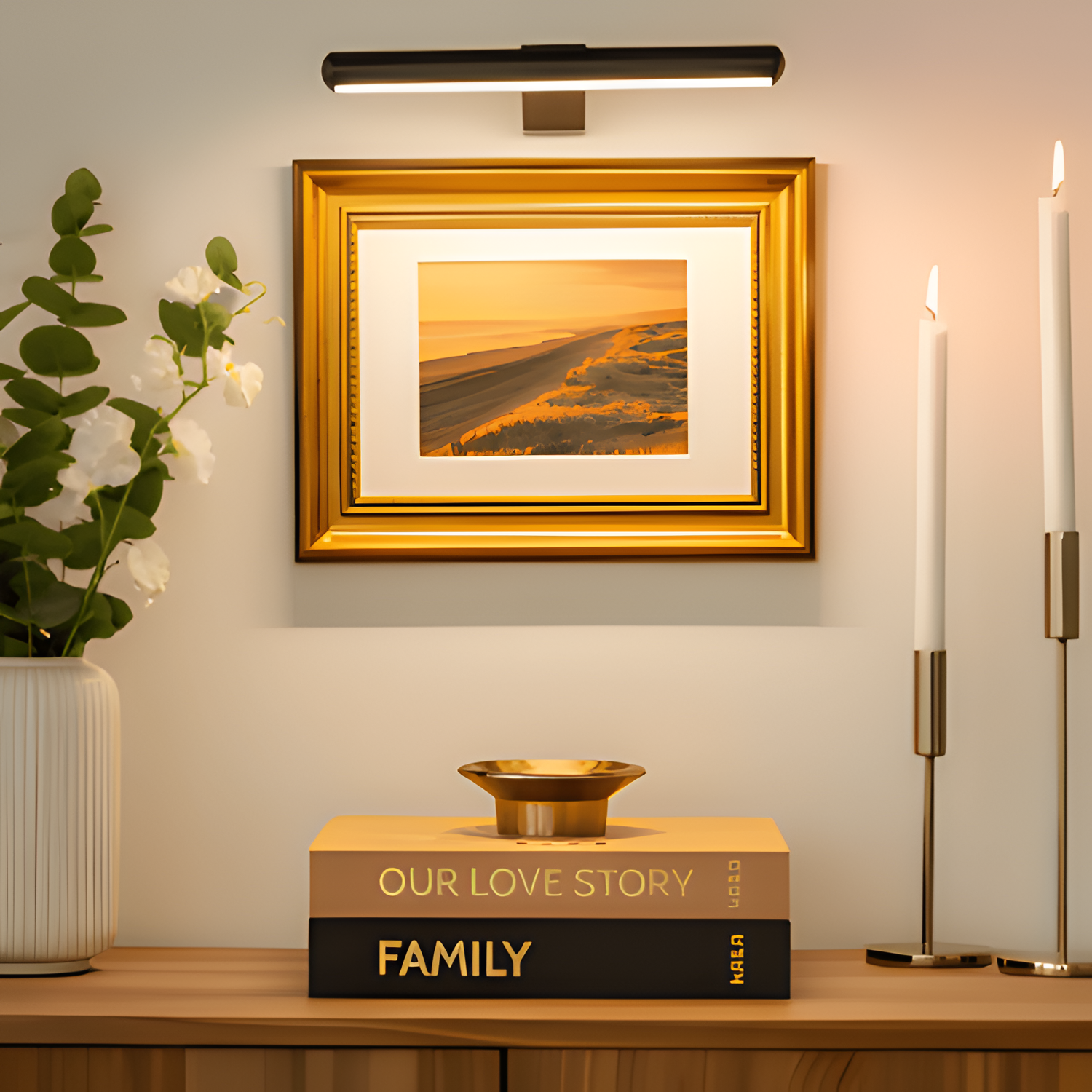 Luz De Cuadro Atenuable Minimalista - Ajustable