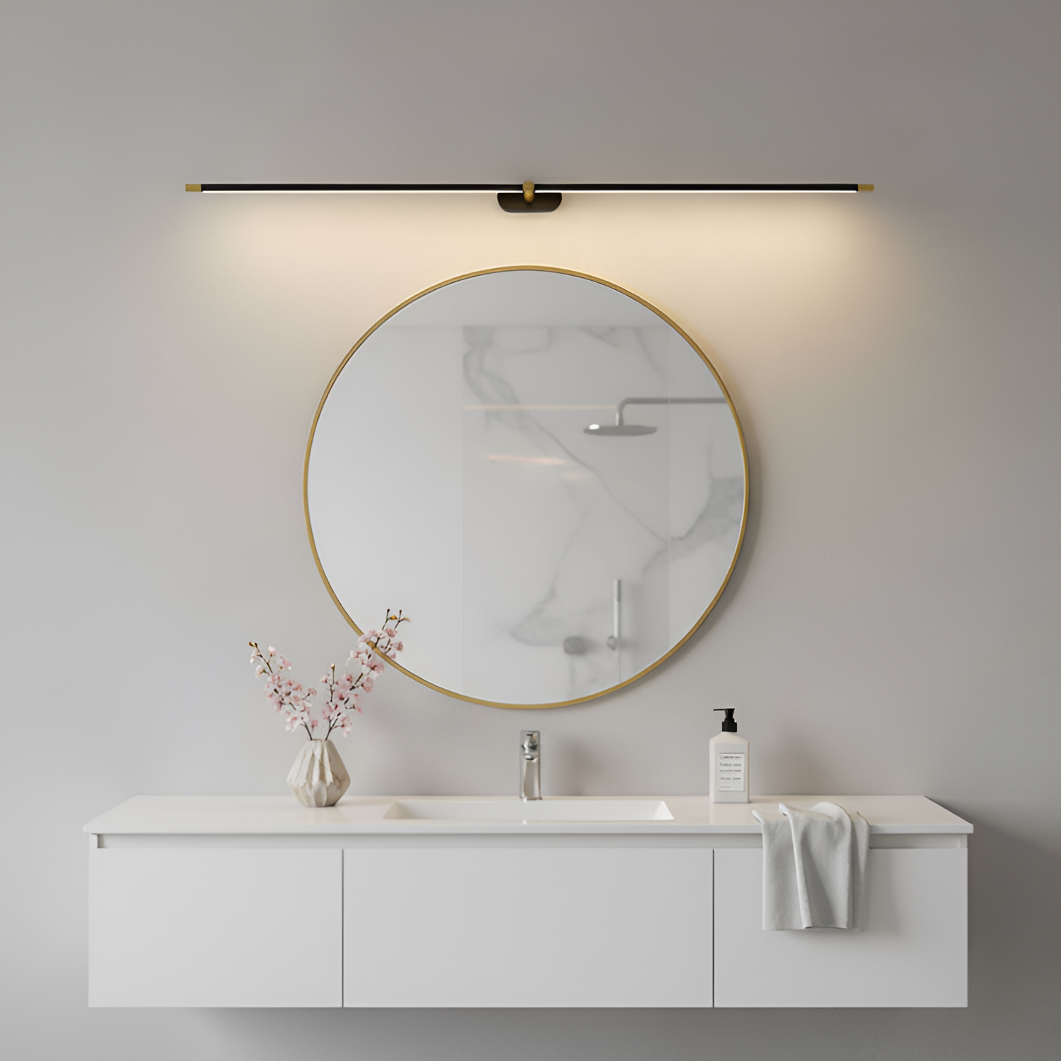 Lámpara Lineal de Pared - Giratoria