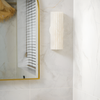 Aplique Pared Estriado Minimalista - Alabastro