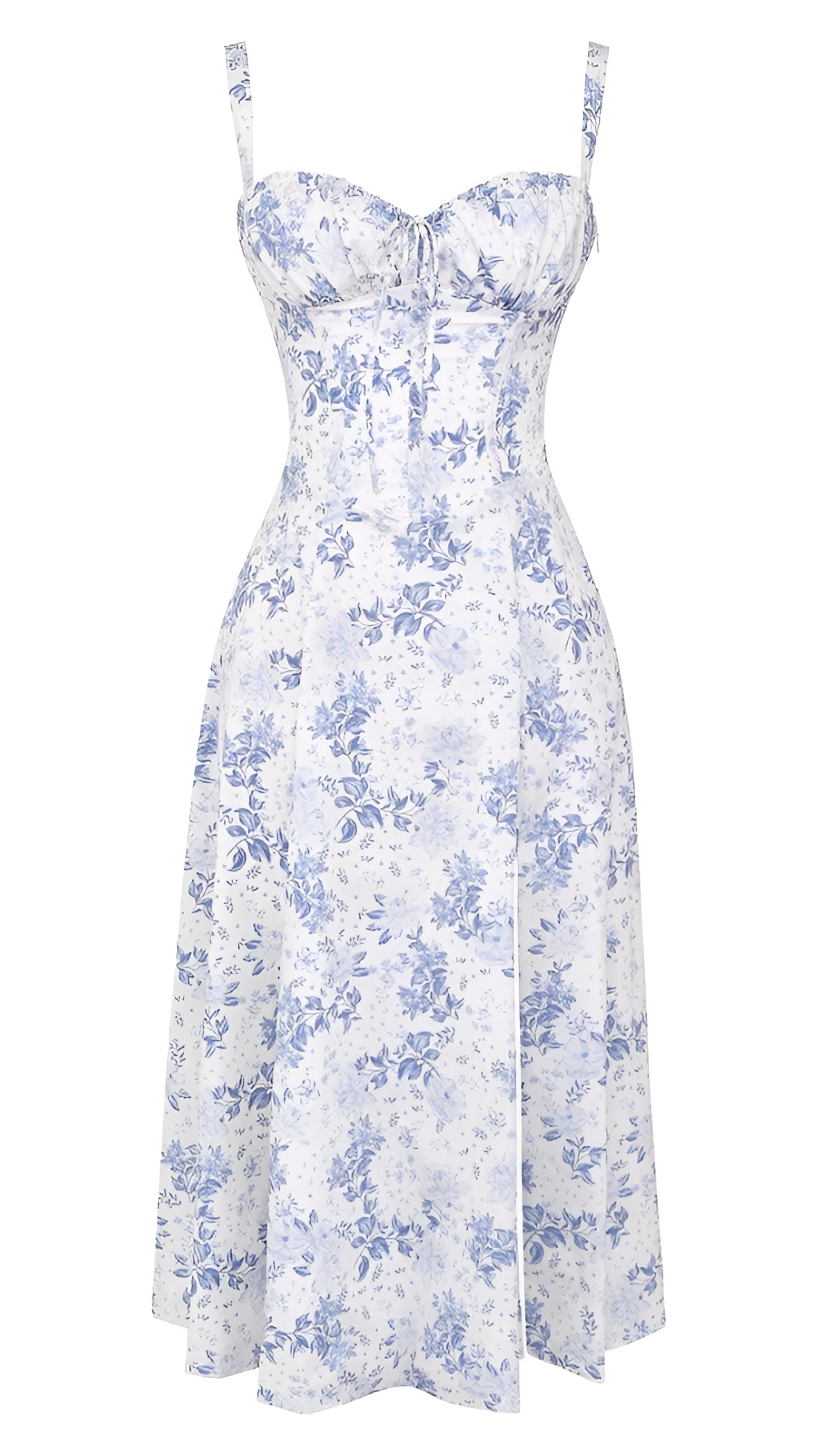 Vestido Midi Corte Línea A Para Mujer - Fiesta De Primavera En El Jardín