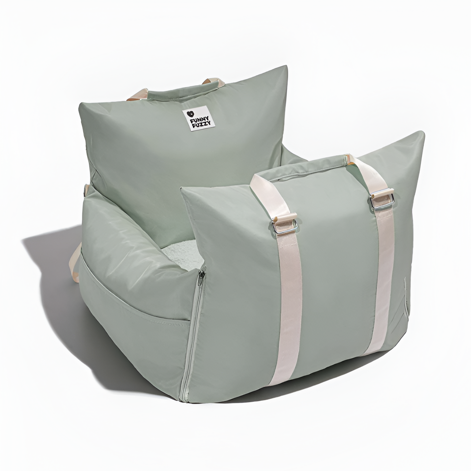 Cama Monocolor Viaje Para Mascotas - Convertible