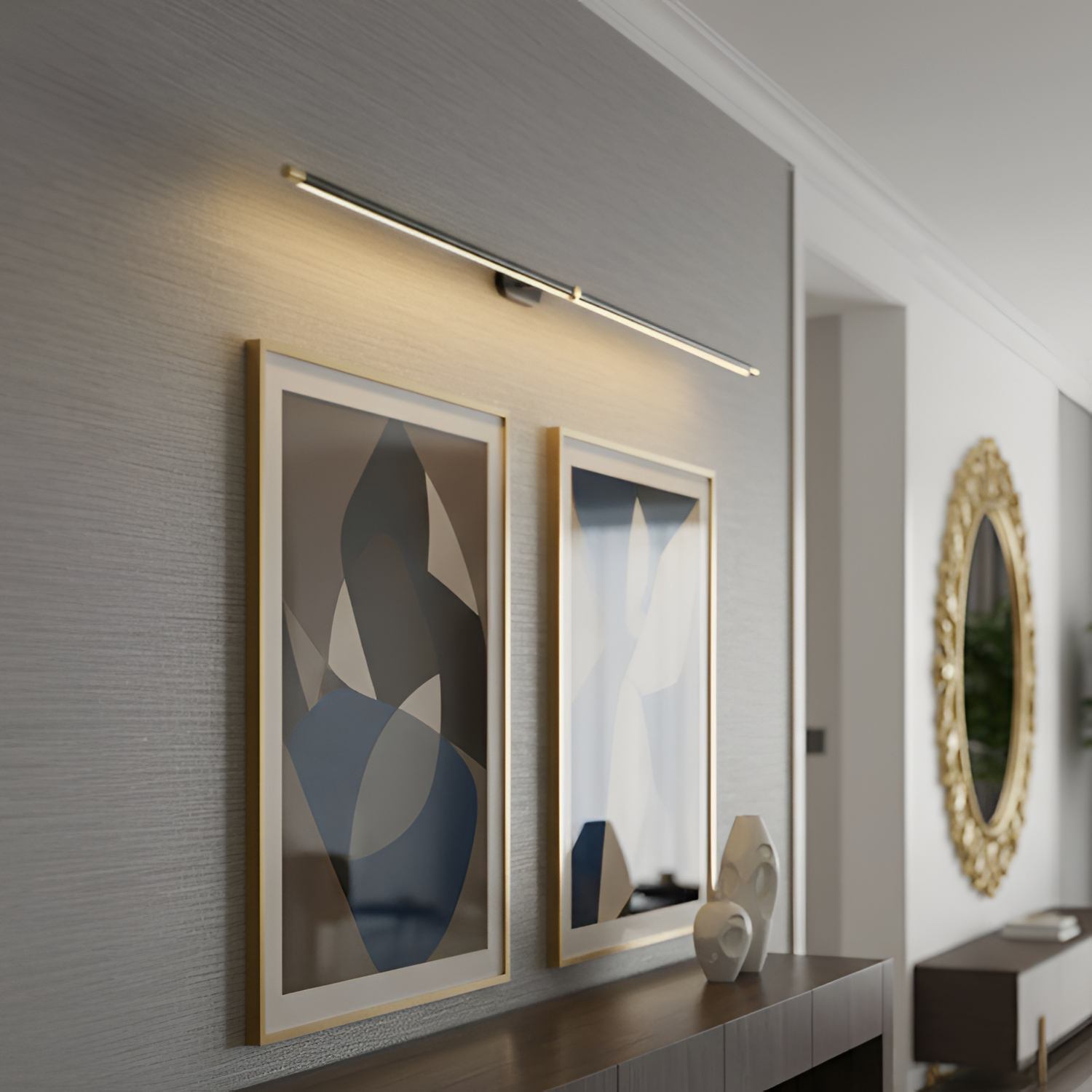 Lámpara Lineal de Pared - Giratoria