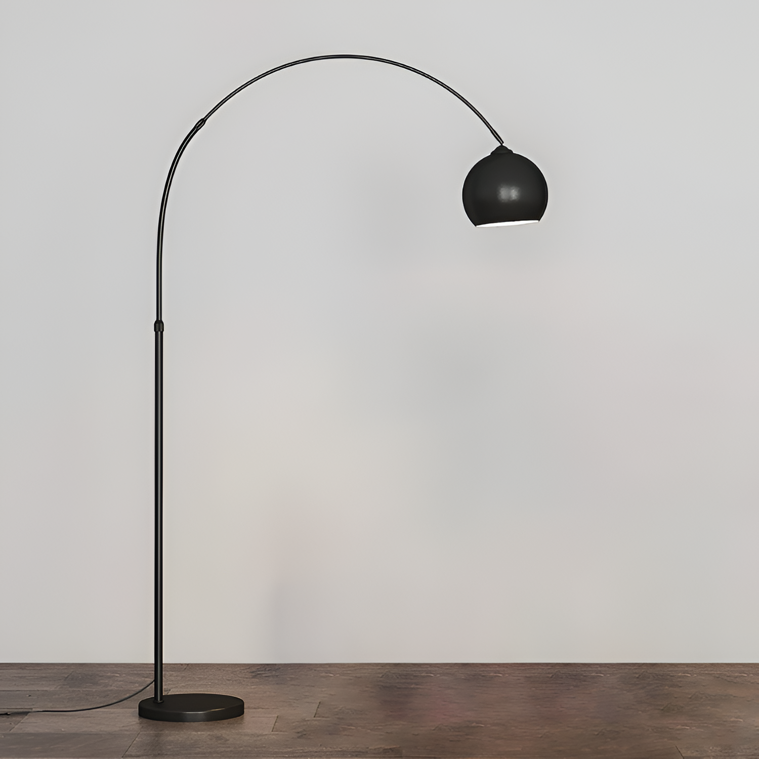Lámpara de Pie de Arco Angulada Minimalista - Ajustable