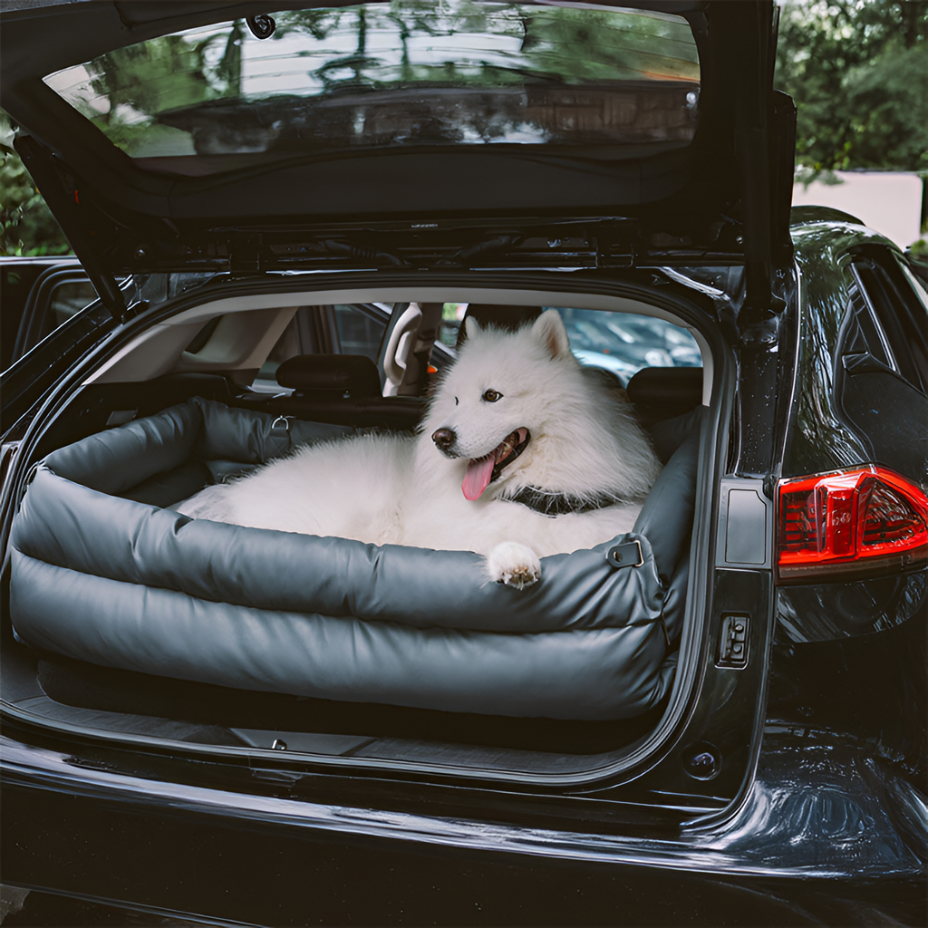 Cama Acolchada Ajustable de Coche para Perros - Solid Color