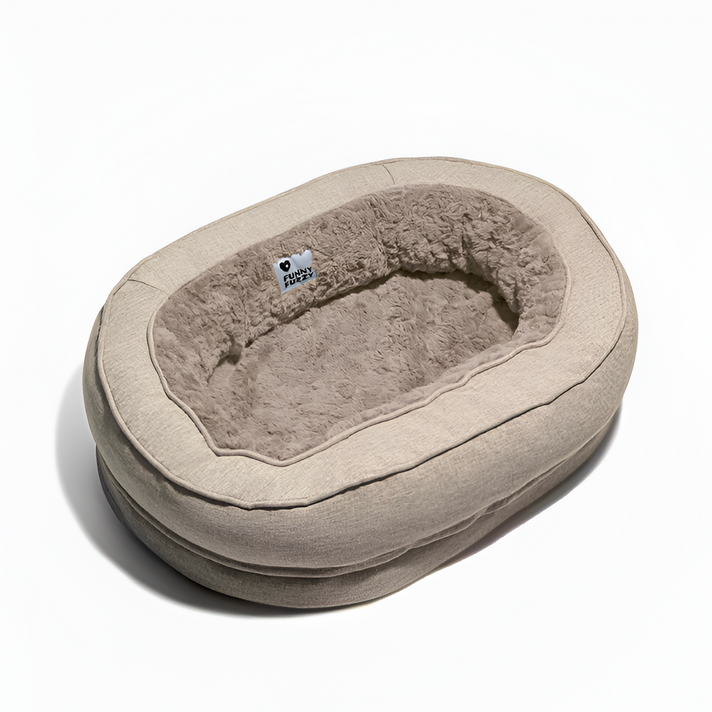 Cama Nido de Felpa para Mascotas - Relajante
