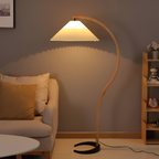 Lámpara de Pie de Arco Minimalista - Plisada