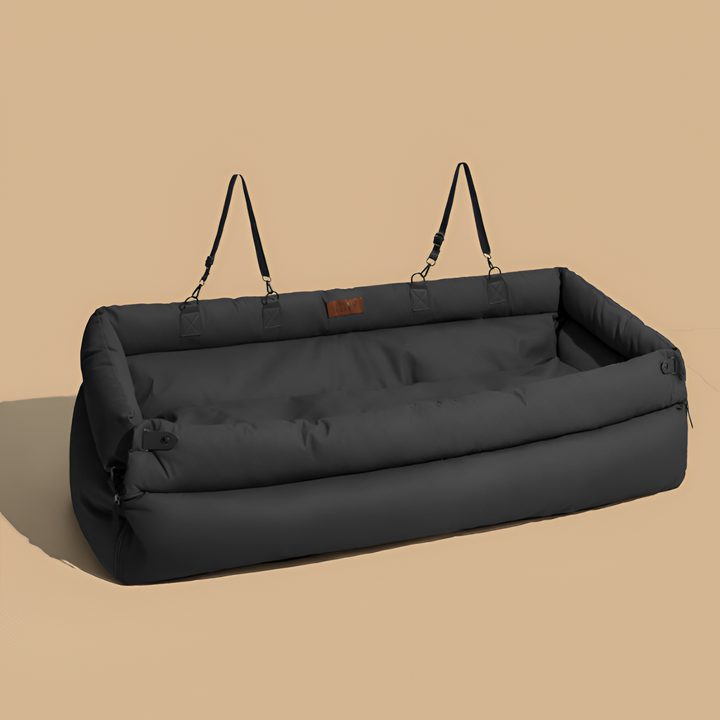 Cama Acolchada Ajustable de Coche para Perros - Solid Color