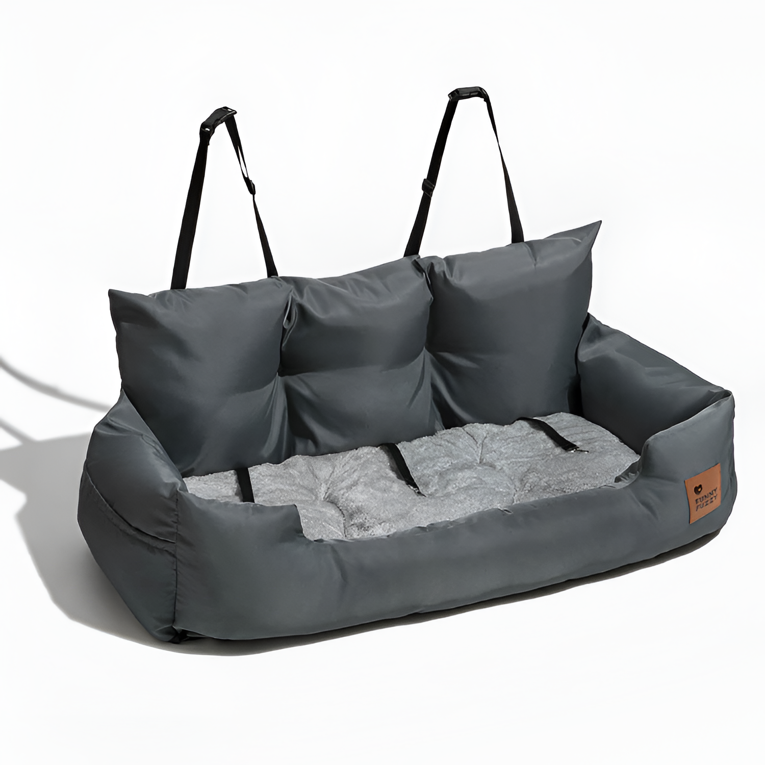 Cama de Coche para Perros de Cojín Sólido - Funcional